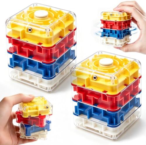 2Pcs 2-in-1 Fidget Spinners Maze Cube,Sensory Fidget Toys for Kids Adults by Unknown