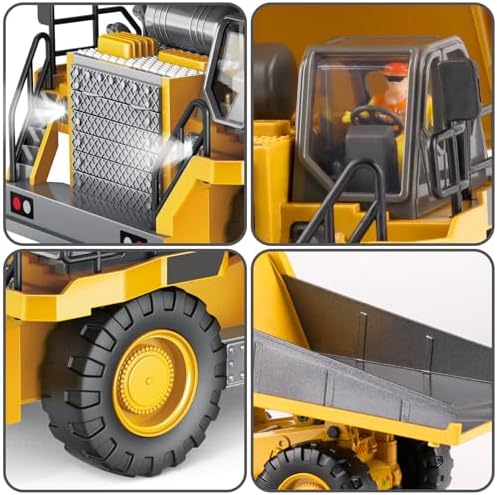 PREPOP Remote Control Dump Truck for Kids, RC Construction Vehicle Toy - Image 6