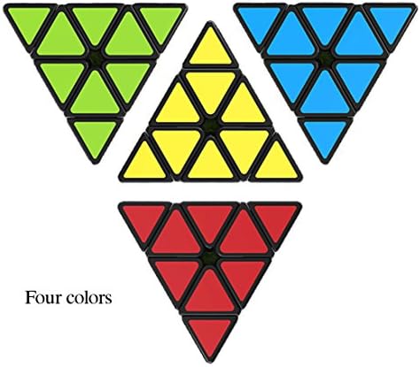 TANCH QIYI Pyramid Speed Cube 3X3 Triangle Magic Cube Puzzle Toy (Black) - Image 3