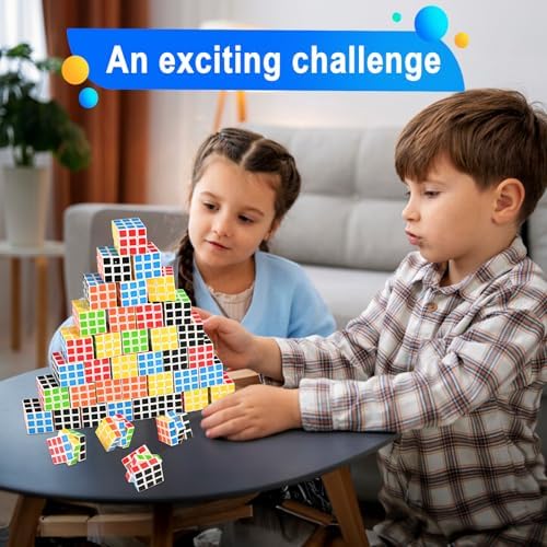 GOLDGE 40 Mini Cube Puzzles, 1.18in 3x3, Fun Party Favors for Kids - Image 6