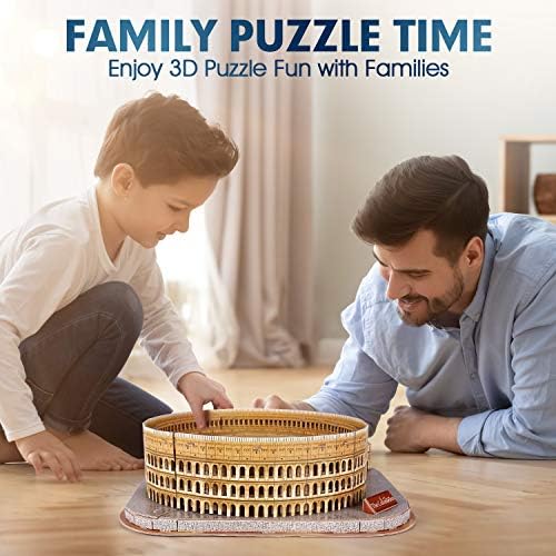 CubicFun Rome Colosseum 3D Architecture Puzzle, 131 Pieces, Ages 8+ - Image 3