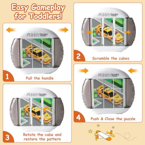 Rotating Puzzle for Toddlers Kids 3+, Travel Essentials Toys - Image 2
