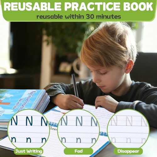 gisgfim Bible Magic Grooved Writing Practice Books for Kids Reusable Grooved Handwriting Workbooks for Kids Ages 3-8 Tracing Bible Magic Copybooks for Christian Activity Sunday School Gifts Prizes - Image 4