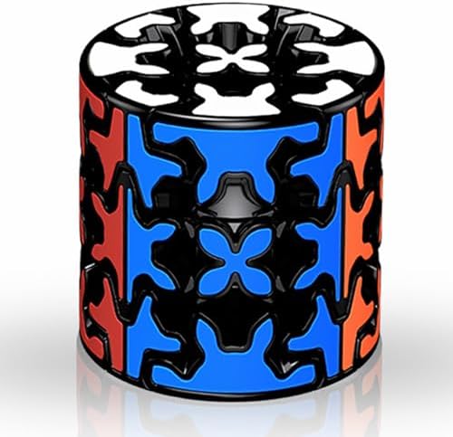 Gear Cube 3x3 with Three-Dimensional Gear Structure Magic Cube Black 3x3x3 Puzzles Toys Brain Teaser Puzzle Game Toy for Children and Adults (Style C) by Unknown