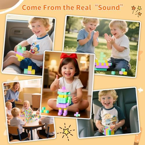 Large Magnetic Blocks Travel,20PCS 1.42in Building Blocks for Toddlers 3-5,Magnet Cubes for Toddlers,Sensory Montessori Toys Sets Learning Construction Squares Stem Toys for Boy,Girl,Kids,Kit,Gift,4-8 - Image 6