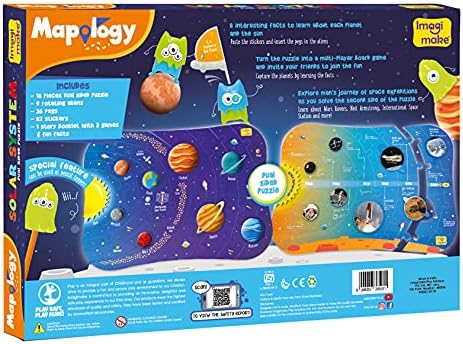 Imagimake Mapology - Solar System Jigsaw Puzzle for Kids Ages 4+ - Image 6
