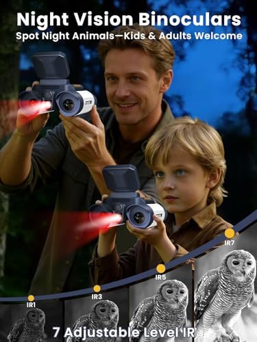Acoath Binoculars for Kids with Night Vision Camera, Kids Telescope, 10X Optical Zoom, Magic Adventures Telescope Toys Gifts for Age 3, 4, 5, 6, 7, 8, 9, 10+ Years Old Boys Girls - Image 6