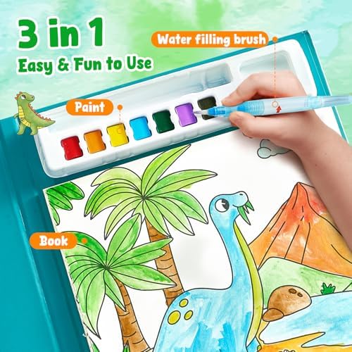 JoyCat Paint with Water Coloring Books for Toddlers (Dinosaurs) - Image 3