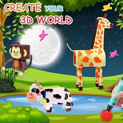 36 Colors 3D Pen PLA Filament Refills, 1.75mm High-Precision 3D Printing Pen Refills, 32.8 Feet Each (Total 1181 Feet), Non-Toxic & Odorless, Works with Most 3D Pens (Not for 3Doodler) - Image 7