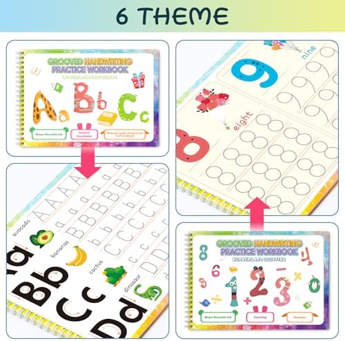 6-Pack Magic Grooved Writing Practice Books Kids 3+ - Image 6