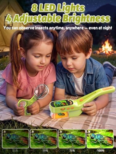 Acoath Microscope for Kids, Bug Catcher, 2.4" IPS Screen Bug Catching Kit - Image 5