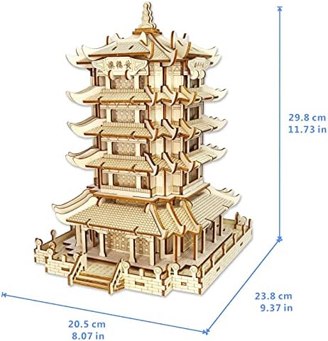 3D Puzzle,Balody World Famous Architecture Blocks Model,Assembly Wooden Home Decors Adult Craft Kits, World Famous Buildings Model,Challenge for Adults,Birthday Gift for Adults - Image 2