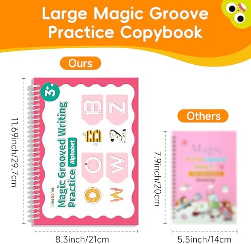 Large Magic Grooved Writing Books for Kids Ages 3-8 - Image 4