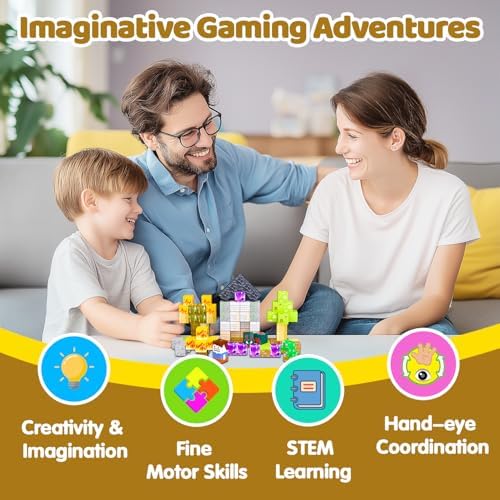 Magnetic Blocks, 100PCS Toys Building Cube Birthday Gifts for Kids - Image 6