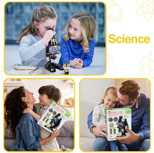 Little World Kids Microscope with LED Light - 100X/400X/1200X Magnification - Image 6