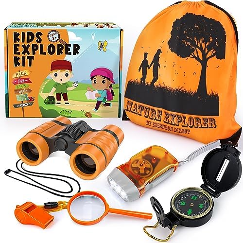 ESSENSON Kids Explorer Kit - Adventure Kit for Kids, Outdoor Explorer Kit with Binoculars, Summer Outdoor Toys for Kids Ages 4-8 by ESSENSON