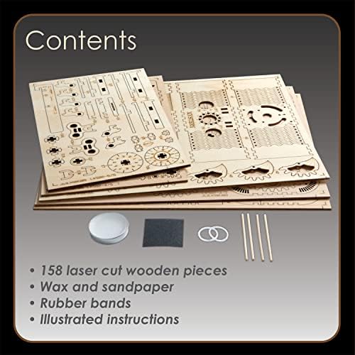 MindWare Gearjits: Treasure Box – 158pc Wooden 3D Building Puzzle for Teens & Adults – DIY Construction Model – Fun for Parents Too! – Great STEAM Gifts for Ages 12+ - Image 7