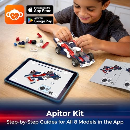 Apitor STEM Building Kit Toy 8-in-1 with Motors APP Guide for Kids Age 6-12 - Image 4
