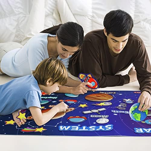 OKOOKO 41Pcs Felt Story Board Set, 43x29inch Solar System Felt Board Set - Image 6