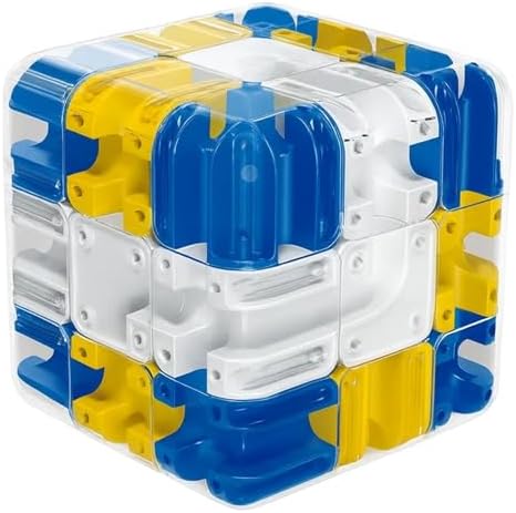 Gravitational Maze, 3D Puzzle Maze Cube, Fun Brain Teaser to Improve Spatial Awareness and Cognitive Skills, Educational Cube for Logical Thinking Development by JFBNXB