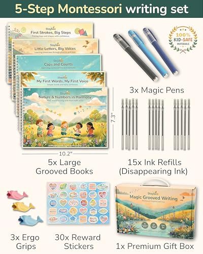 Magic Grooved Writing Practice for kids Ages 3-7, Kindergarten Workbooks - Image 2