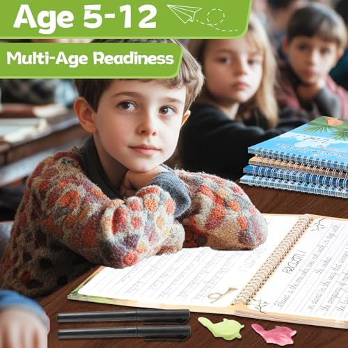 gisgfim Bible Magic Grooved Writing Practice Books for Kids Reusable Grooved Handwriting Workbooks for Kids Ages 3-8 Tracing Bible Magic Copybooks for Christian Sunday School Gifts Prizes（Cursive） - Image 6