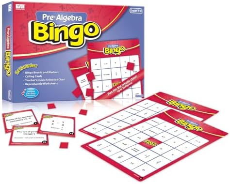 EAI Education Pre-Algebra Bingo: Grades 6-8 by EAIEducation