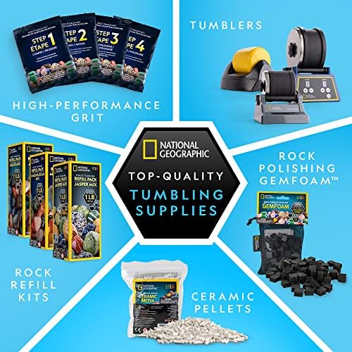 National Geographic Rock Tumbler Refill Kit with 3 Lbs. Madagascar Rocks - Image 6