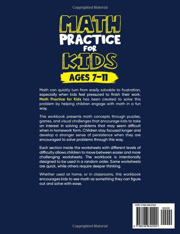 Math Practice For Kids Ages 7-11: Engaging Math Worksheets, Puzzles, Logic Games, and Word Problems for Children Perfect for Classroom Learning, Homeschooling, and Extra Practice - Image 2