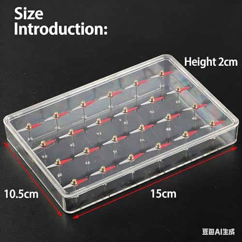 Magnetic Molecular Model Science Kit 24 Needles Physics Lab Equipment - Image 2