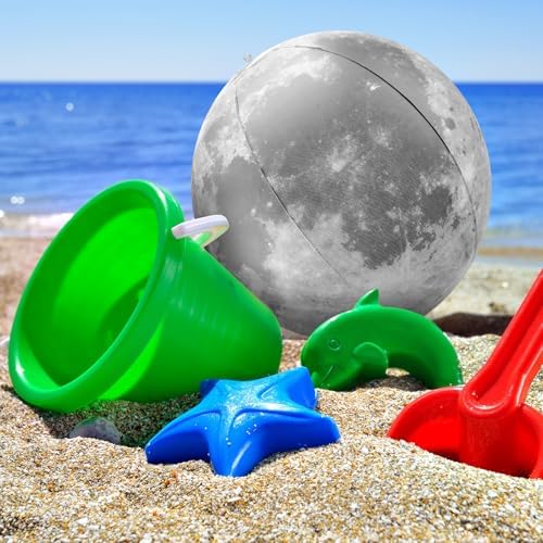 Shappy 20 Packs Moon Inflatable PVC Ball Bulk, 9.84 Inch - Image 2