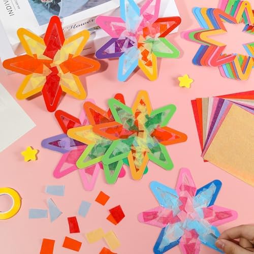 Qyeahkj 36Set Star Suncatchers Crafts Kit for Kids - Image 5