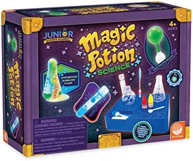 MindWare Junior Science Academy: Magic Potion Science Chemistry Set – 5 Amazing Beginning Kids Science Experiments for Kids Ages 4 & Up – Fun Science Lessons for Home or School by MindWare