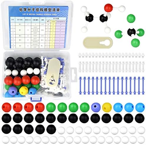 tiggell 136pcs Organic Chemistry Molecular Model Kit for Student Teacher by tiggell