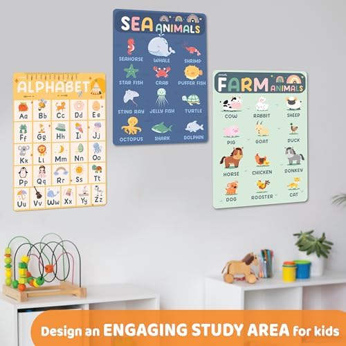 Jackinthebox Preschool Posters for Kids, Boho Classroom Wall Decor, Charts - Image 5