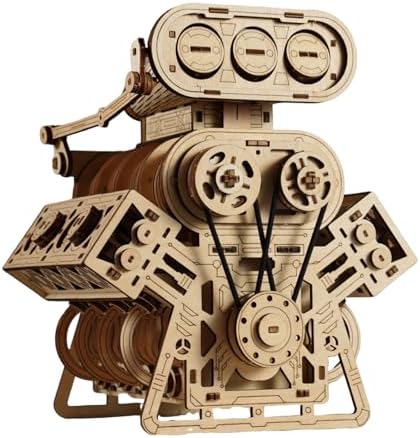 V8 Engine 3D Puzzle Model Engine Kit for Adult, 3D Puzzles for Adults by SurpriseGiftforKids