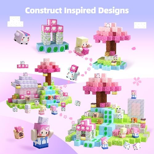 GobiDex Magnetic Building Blocks Princess Castle for Girls Age 3+ Year Old - Image 2