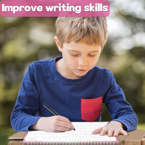 chiazllta Grooved Cursive Handwriting Workbook with Disappearing Ink Pens Magic Reusable Grooved Cursive Writing Practice for Beginners Kids Kickoff Workbook Homeschooling Supplies (Inspiring Quotes) - Image 6