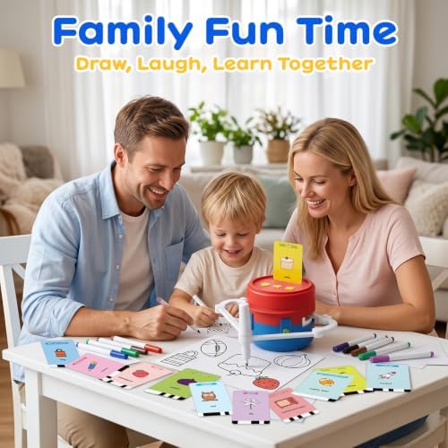 Drawing Robot for Kids - Voice Interactive Doodle Robot with 200 Patterns, Robot Drawing Machine for Kids, Montessori Educational Painting Learning Toy, Art Craft Gift for for Boys Girls Ages 3-8 - Image 5