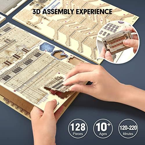 CubicFun 3D Puzzles for Adults Notre Dame de Paris Model Kits 128 Pieces, Puzzle for Kids Ages 8-14 Arts and Crafts Birthday Gifts for Kid Ages 8-12 - Image 5