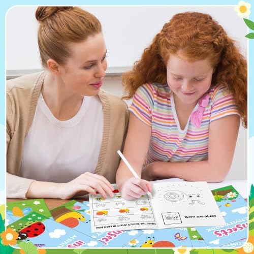 Bulk Insect Activity Books, 24Pcs Mini Game Coloring Book Set for Kids - Image 6
