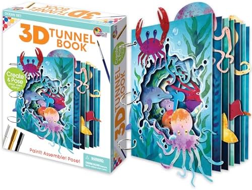 EyeConnect Crafts Ocean 3D Tunnel Book – Hands-on Stationery Craft Kit by EyeConnectCrafts