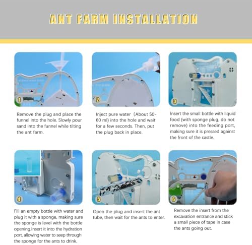 Ant Farm Castle, Sand Ant Colony Observation Kit for Kids - Image 3