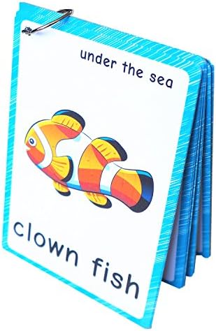 20 pcs Sea Animals Flash Cards for Toddlers | Marine Animals Learning Cards & Montessori Pocket Cards Perfect for Pre-K Wall Stickers and Insect Themed Party, Teacher/Autism Therapists Tools - Image 2
