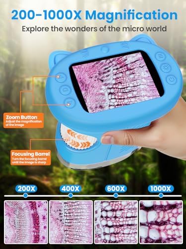 1000X Handheld Digital Microscope for Kids, 2.4" IPS Screen STEM Toys - Image 4