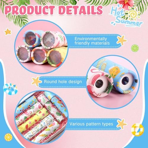 Chivao 20 Pcs Classic Kaleidoscopes Educational Toys for Party Favors Fun Kaleidoscope Toy for Stock Stuffers Bag Fillers Birthday Party School Classroom Prizes, Random Colors (Summer) - Image 3