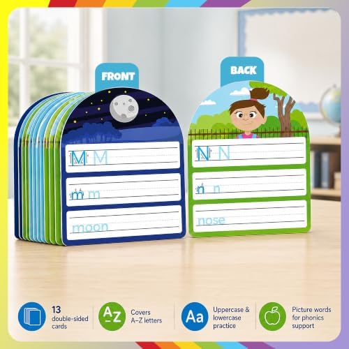 Sproutbrite 13 Pack 8.6"x10" CVC Flash Cards Word Writing Cards - Image 3