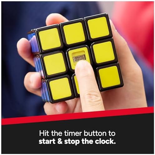 Rubik's Cube 3x3 Timer Cube Brain Teaser Built-in Digital Timer & Stand - Image 4