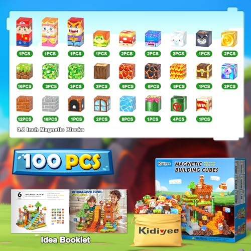 Magnetic Blocks Building Toys, Mine Magnet World Game Set for Kids Ages 4-8 5-7 6-8, STEM Sensory Magnetic Toys for Toddlers, Gift for 3+ Year Old Boys Girls - Image 5