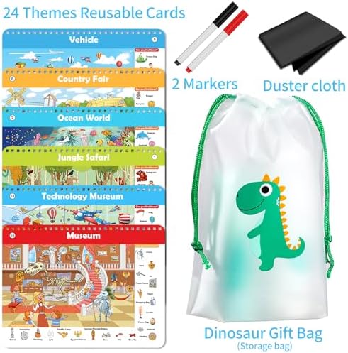Elfew Search and Find Reusable Activity Book for Kids 3-5 4-8, Travel Games - Image 3